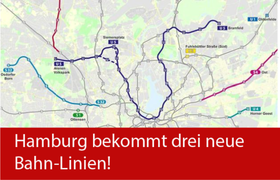Hamburg bekommt drei neue Bahn-Linien! - Elbe Express
